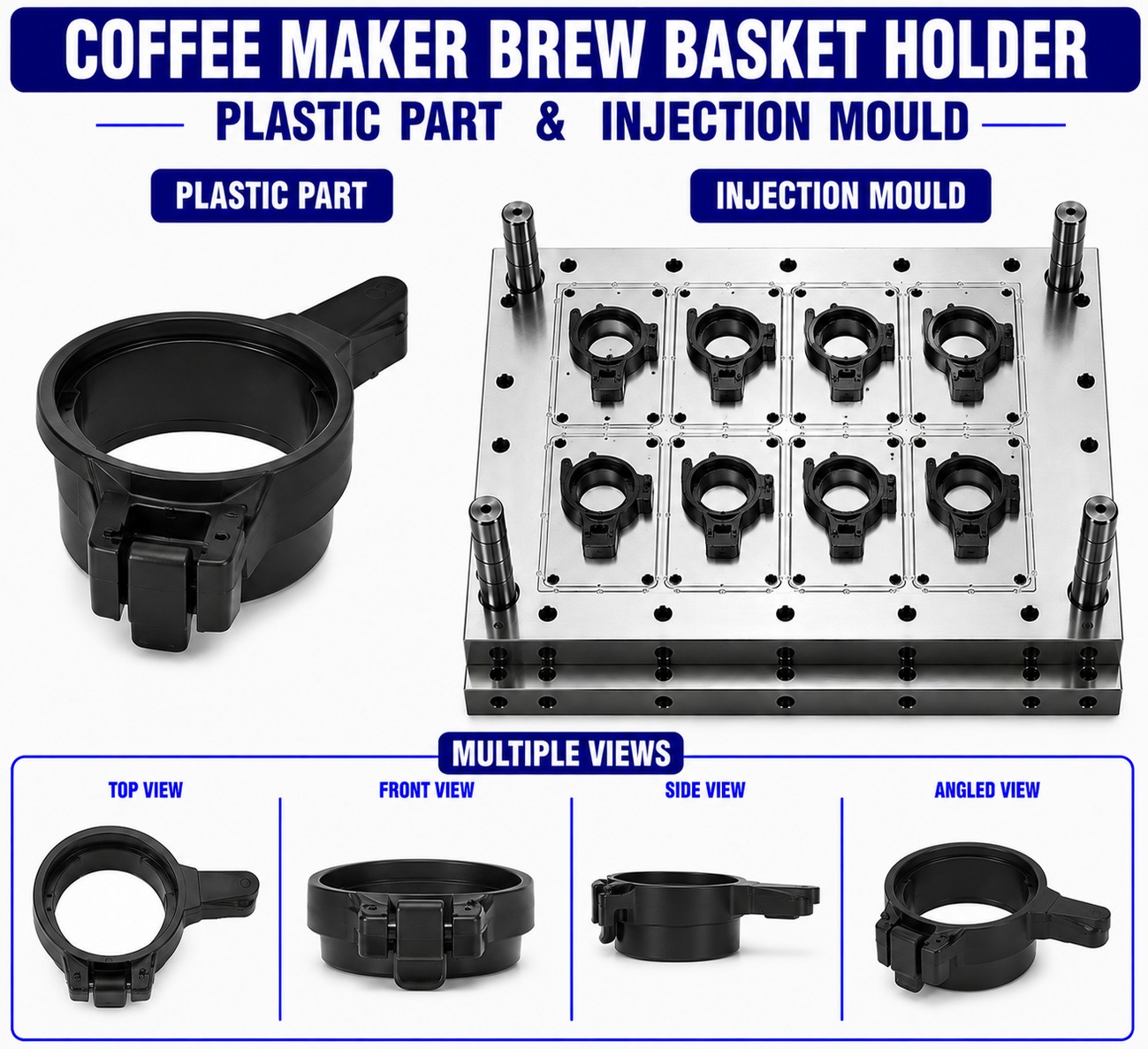 Coffee Maker Plastic Brew Basket Holder Mould and Moulding Services